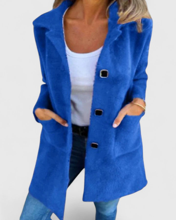 Lotte | Lange Jas met Luxe Afwerking