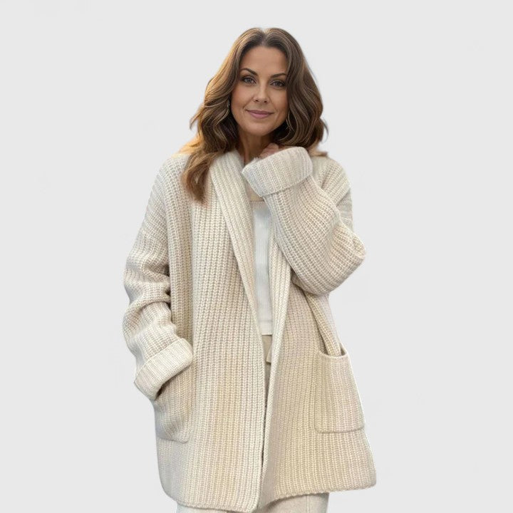 Rosa | Luxe Gebreide Cardigan met Zakken