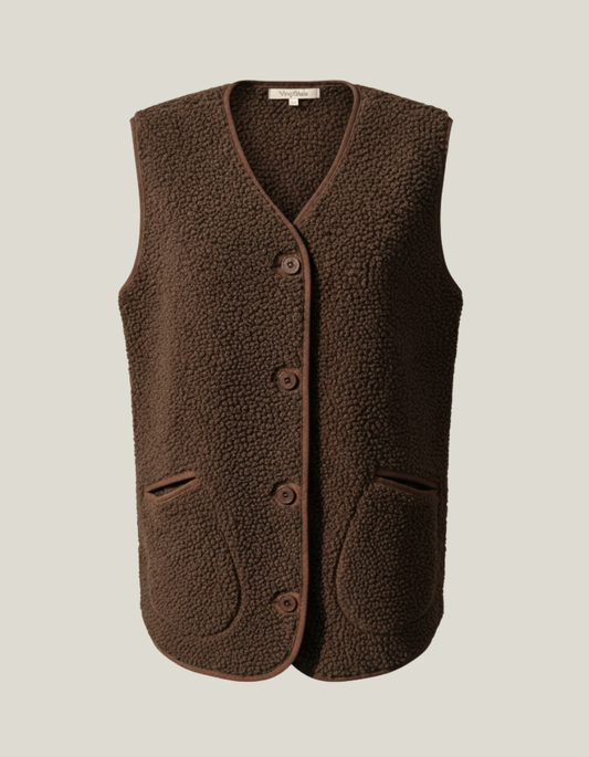 Liora | Teddy Damesvest met Knoopsluiting