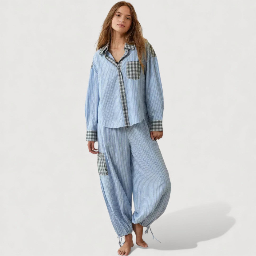 Iris | Luxe Comfortabele Pyjamaset