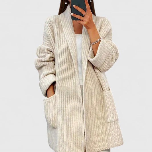 Rosa | Luxe Gebreide Cardigan met Zakken